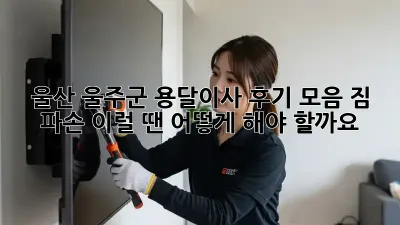 울산 울주군 용달이사 후기 모음: 짐 파손? 이럴 땐 어떻게 해야 할까요?