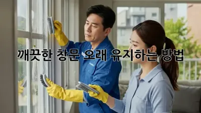 깨끗한 창문, 오래 유지하는 방법! ✨